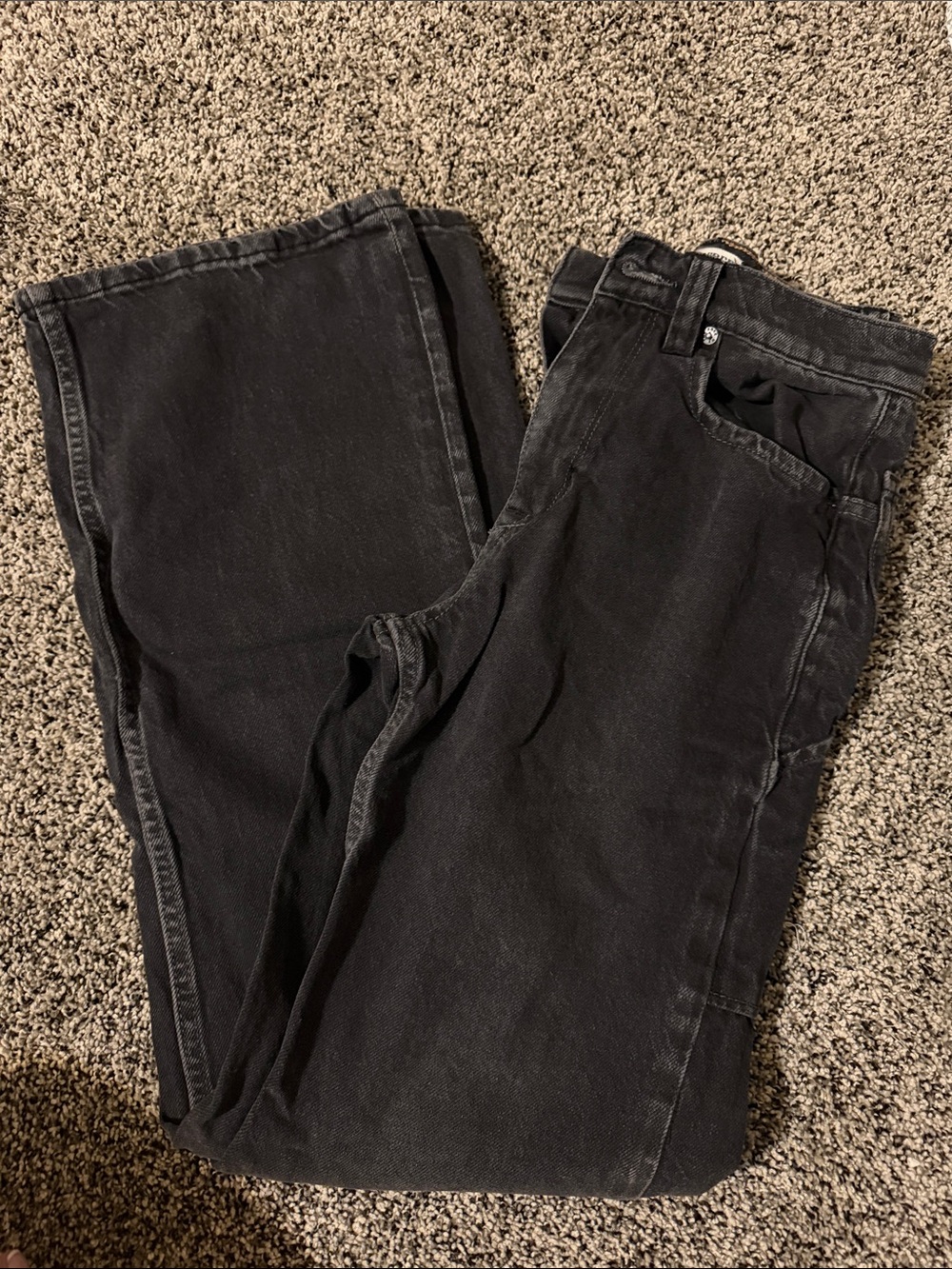 We The Free Women's Black Wide Leg Jeans